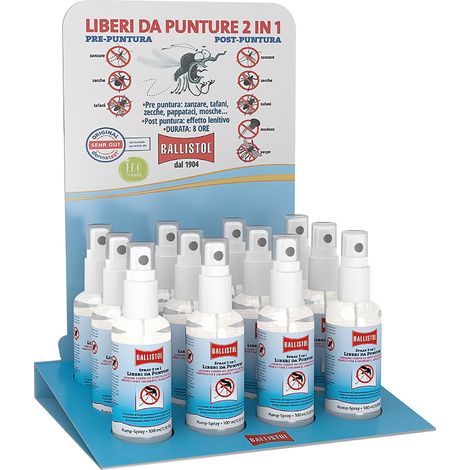Espositore PZ 12 Ballistol Liberi da Punture