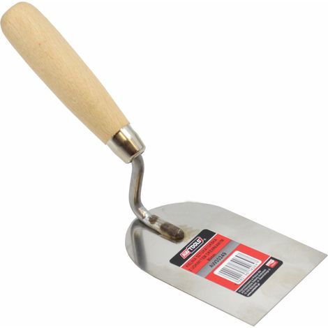 Awtools kielnia sztukatorska nierdzewna łopatkowa 100mm uchwyt drewniany