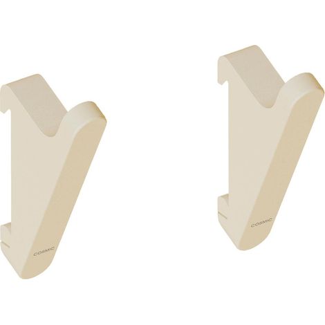 COSMIC Towel, Coat hook, 2 Pcs, White, Wall Guide Needed, Fits ALIFE Collection