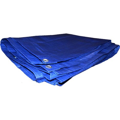 Bâche légère 60gr/m² Bleu 10m x 12m