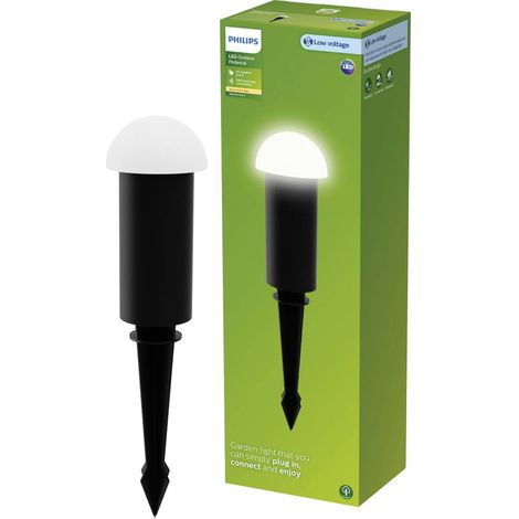 Philips Edwina Lampada a colonna con picchetto (Nero) Luce Bianco calda - 1 pezzo (1/5)