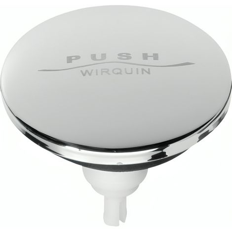 Válvula de bañera y lavabo Quick clac de acero inoxidable, diámetro 65 mm (1/2)