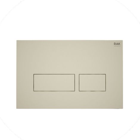 RAK Ecofix Rectangular Dual Flush Plates - Matt Greige (1/3)