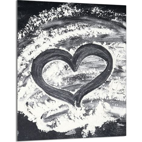TAGLIERE IN VETRO 40x52 Cuore (1/5)