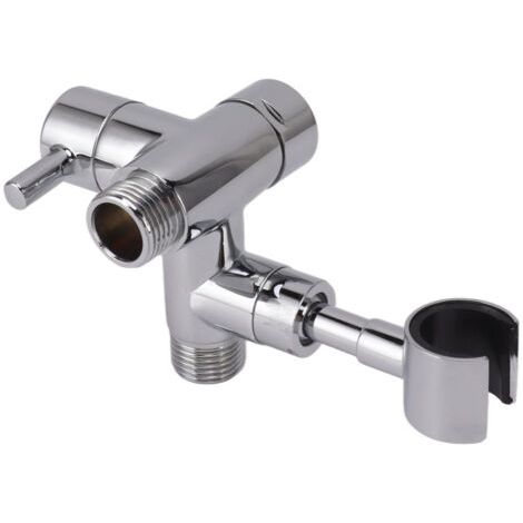 Duschkopfumsteller, Wasserabscheider, Duscharm, Umsteller für Handbrause und festen Brausekopf, Galvanisierung 108 (1/5)