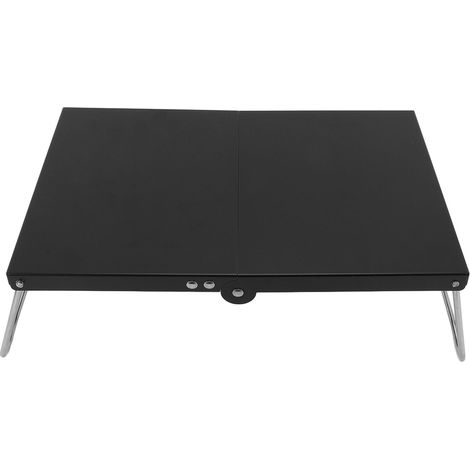 Table pliante acier inoxydable compacte portable avec sac de transport pour camping plage pique-nique extérieur stable (1/4)