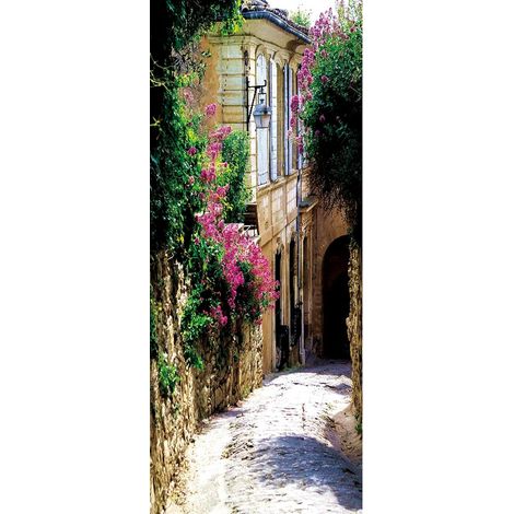 Papier peint adhésif pour portes et portes - PVC - Support repositionnable - Décoration intérieure - Film adhésif pour meubles - Idéal pour le salon, le bureau ou la chambre - 200 x 77 cm (1/5)