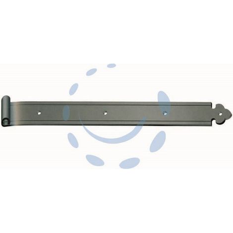 6PZ BANDELLE DRITTE CON OCCHIO DECENTRATO - MM.400X35 - IN FERRO VERNICIATO NERO