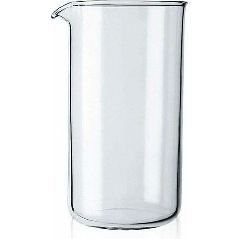 Bécher de Rechange en Verre pour Presse à Café 350ml (3 Tasses, 0,35L, 12oz) – Transparent, Vérifier Compatibilité (1/4)