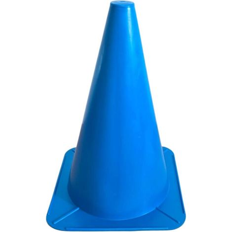 Plot en plastique cône de signalisation 24cm Support Entraînement Football Marquage Circulation Sport Jeux Barrière Parcours Canin Agility, bleu (1/5)