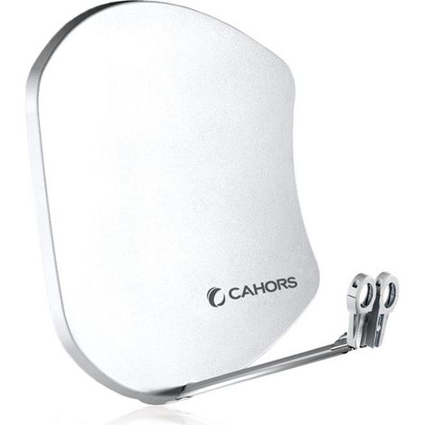 Antenne Multisatellite - Cahors SMC Bisat - 2 sorties sans LNB, Gain 37,5 dB, Bandes de fréquence 10,7 - 12,75 GHz