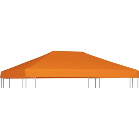FIMEI Toile supérieure de belvédère 310 g / m² 4 x 3 m Orange (1/5)