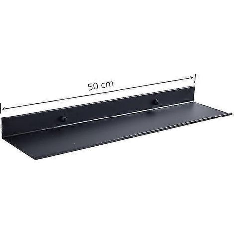 Étagère murale noire mate pour salle de bain, rangement de 30 à 50 cm, style moderne, idéale pour la cuisine, la douche et la baignoire (promotion). (1/5)