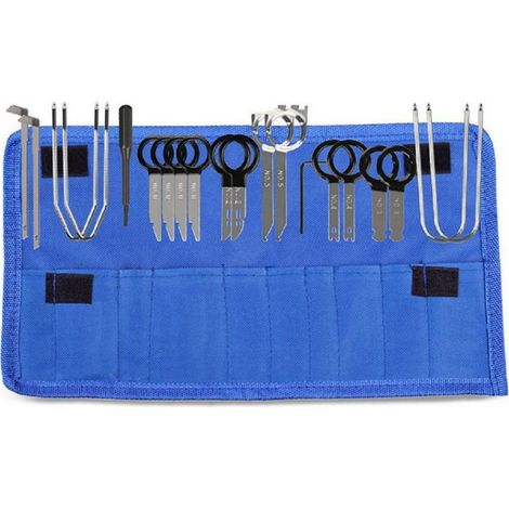 Ausbauschlüssel-Set für Autoradios – 20-teilig – für Pkw- und Transporterradios – Professionelles Werkzeugset (1/5)