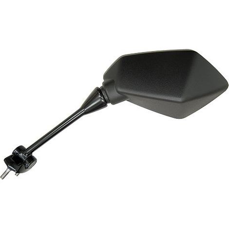 Rétroviseur Emgo 2025/02 Kawasaki EX 650 Ninja '09-'11 gauche (OEM : 56001-0142) noir (modèle d'origine)