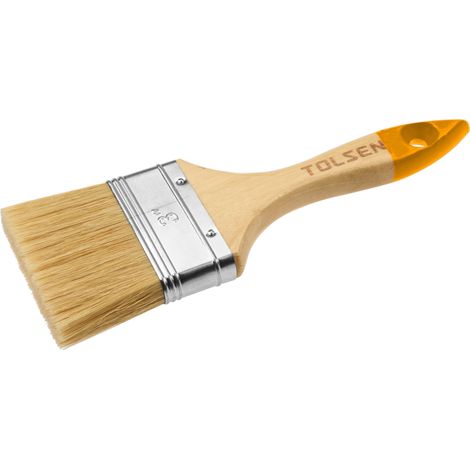 PENNELLO PIATTO MANICO LEGNO 50MM TOLSEN