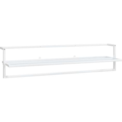 Maison Exclusive - Portasciugamani Bianco 95x25x22 cm in Ferro (1/5)