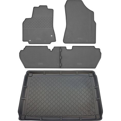 Citroën Berlingo II Kastenwagen (5-Türer) von 2008-08.2018 SET - Gummifußmatten + Kofferraummatte