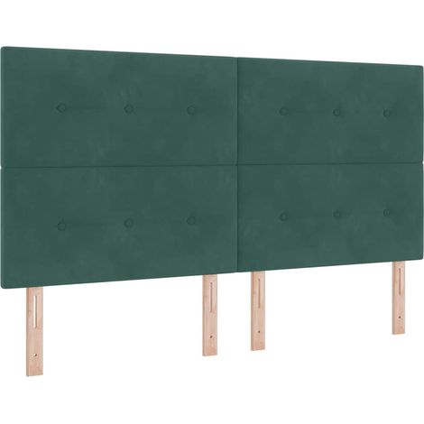 Maison Exclusive - Testiera Verde Scuro 180 cm Velluto