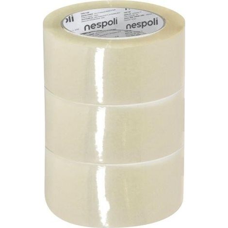 SET 3 NASTRI DA IMBALLO TRASPARENTE