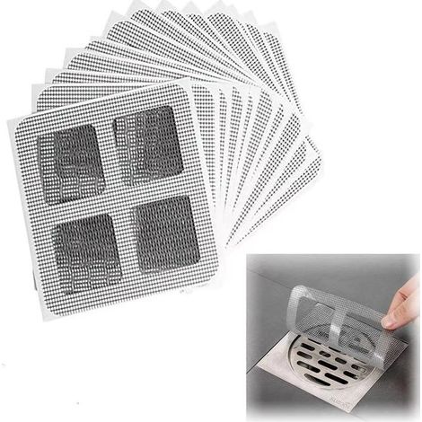 50 Stück Haarfänger für Abflüsse,Einweg-Abflussabdeckung,10 x 10 cm,Abflusssieb für Bad (1/5)