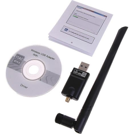 Carte Réseau Sans Fil USB 3.0 1300Mbps Double Bande 2.4G/5.8GHz avec Bluetooth 5.0 (1/5)