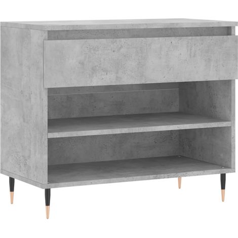 Maison Exclusive - Scarpiera Grigio Cemento 70x36x60 cm in Legno Multistrato