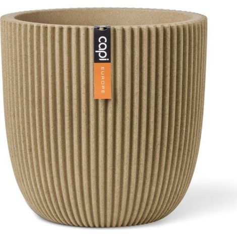 Pot boule - CAPI EUROPE - Groove NL - 54 x 52 cm - Beige