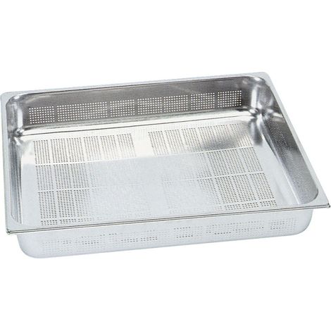 Bac inox fond perfore h65 mm 19.5litres - Diamond (1/2)