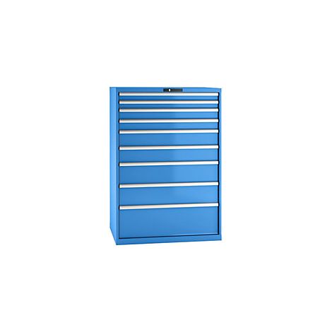 Cajonera  chapa de acero  H x A 1450 x 1023 mm  9 cajones 