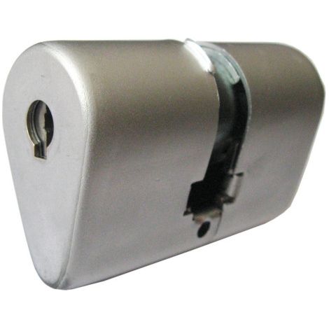 Bricard – Cylindre de serrure oval Bloctout – Enveloppe inox – Rotor polyacétal – 3 clés inox à double crantage – 14 gorges – Ø 21,5 mm (1/3)