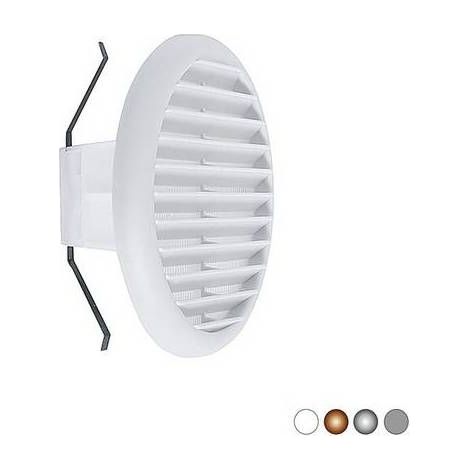 GRIGLIA TONDA IN MATERIALE TERMOPLASTICO CON MOLLE RECLINABILI A 90° Misura: Cromata Imb. 125-160 - D. 180