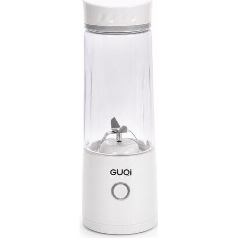 Mini Blender Électrique Portable Rechargeable USB, Gobelet à Jus, Blanc, GUQi (1/5)