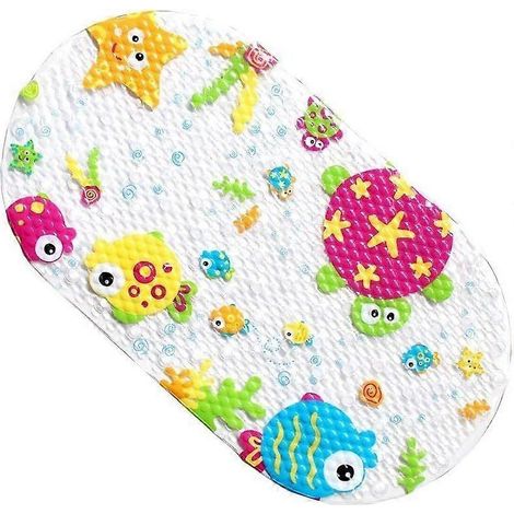 Tapis de bain antidérapant OceanTop-Spring en PVC pour enfants, multicolore (1/5)