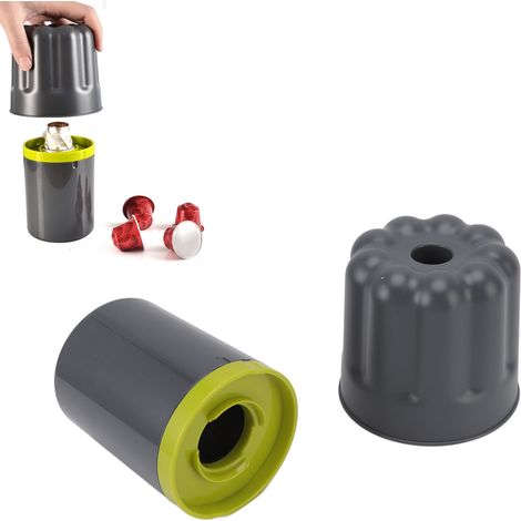 Kaffeesatzbehälter für Kapseln, Behälter für gemahlenen und pulverisierten Kaffee, Kapselpulverabscheider aus Aluminium, Druckbehälter für Kaffeesatz, Kaffeesatzbehälter (1/5)