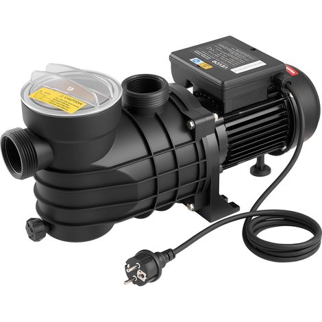 Pompe Piscine Hors Sol 250 W Pompe Filtration Piscine 11700 L/h pour Piscines Hors Sol, Spa, Vitesse Unique, avec Panier Filtre, Couvercle, 2850 tr/min, Hauteur Refoulement Max 8 m, 220-240 V CA (1/5)