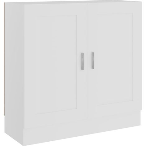 vidaXL Estantería librería madera contrachapada blanco 82,5x30,5x80 cm (1/2)