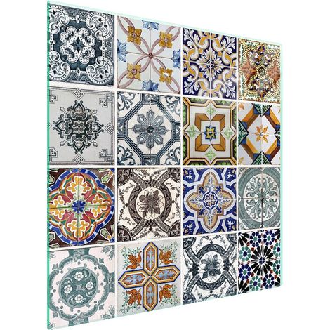 Glasschutzplatte für den Herd 50x52 Mosaik (1/5)