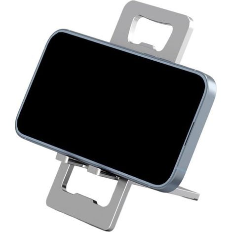 BUNTHAUS 1Pcs Support Téléphone Portable,Support Pliable en Aluminium Ajustable Porte Smartphone Voyage Accessoires Bureau Compatible avec iPhone 16 15 14 13 Pro Max Samsung S24 S23 Ultra A53 Kindle-G (1/5)