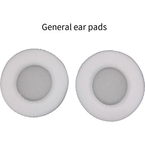 Coussinets d'oreille universels de 60 mm pour casque audio, compatibles avec les kits de remplacement d'embouts, coussinets ronds en maille respirante et éponge douce (1/5)