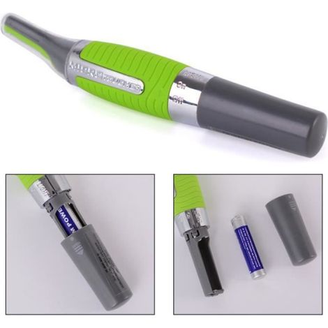 Tondeuse - LED Intégrée - Prise Antidérapante - Sans Fil - Pour Nez Oreilles Visage Sourcils - 1 Pièce (1/4)