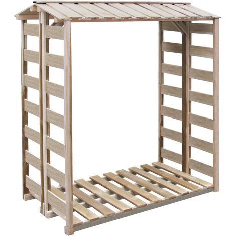 Brennholz-Lagerschuppen 150x90x176 cm Kiefernholz Imprägniert
