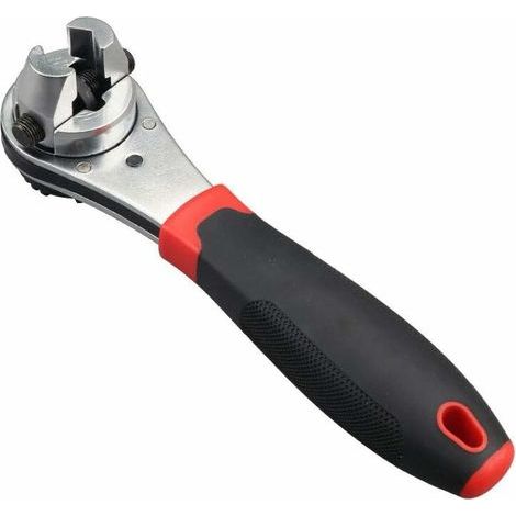 Clé à douille à cliquet réglable de 20,3 cm, outil de performance à double tête flexible, capacité de cliquet de 0,3 à 2,2 cm, (1/5)