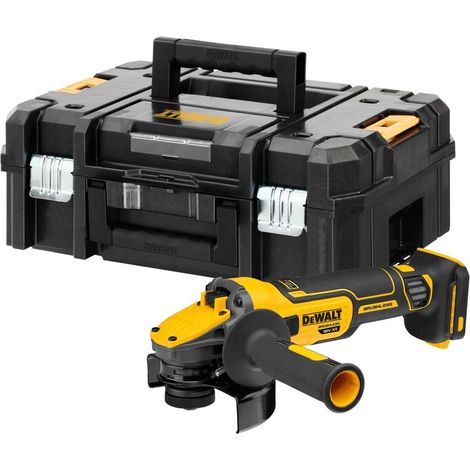 Smerigliatrice angolare a batteria DeWALT DCG409VSNT, 18V senza batteria e caricabatterie in TSTAK II