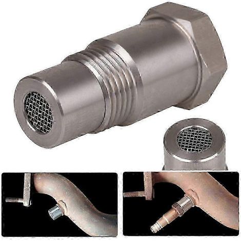 Adaptador de sensor de oxígeno M18 x 15 para luz de verificación del motor (CEL) y kit de eliminación de luz de verificación del motor (CEL) para convertidor catalítico SZRH AS