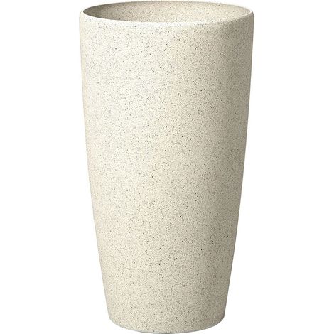 Maceta de flores beige alto 58 x ø 31 cm accesorio moderno minimalista interior exterior Abdera