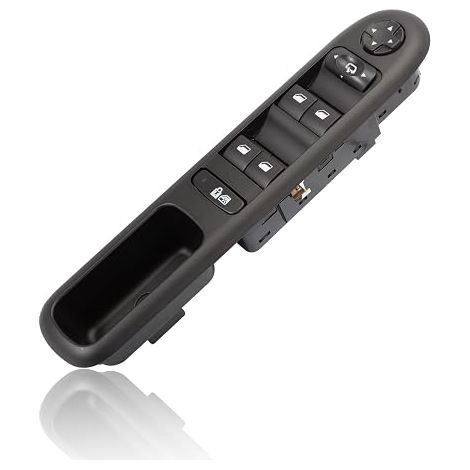 Interruptor de elevalunas eléctrico para coche (delantero izquierdo) 96650621ZD Botón de control del regulador de elevalunas para Peugeot 3008 5008 2009-2015 6490X6 con función de plegado (1/5)