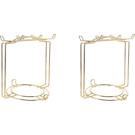 2 supports à tasses à café, organisateur de tasses et d'assiettes, porte-tasses en métal, présentoir à tasses à café (1/5)