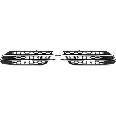 Grille de phare antibrouillard, design en nid d'abeille, compatible avec Audi A6 C7 2012-2015, paire (1/2)