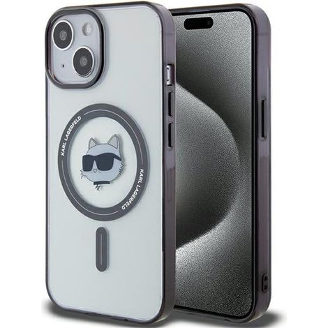 Karl Lagerfeld Choupette's Head MagSafe Clear iPhone 15 Hülle (1/5)